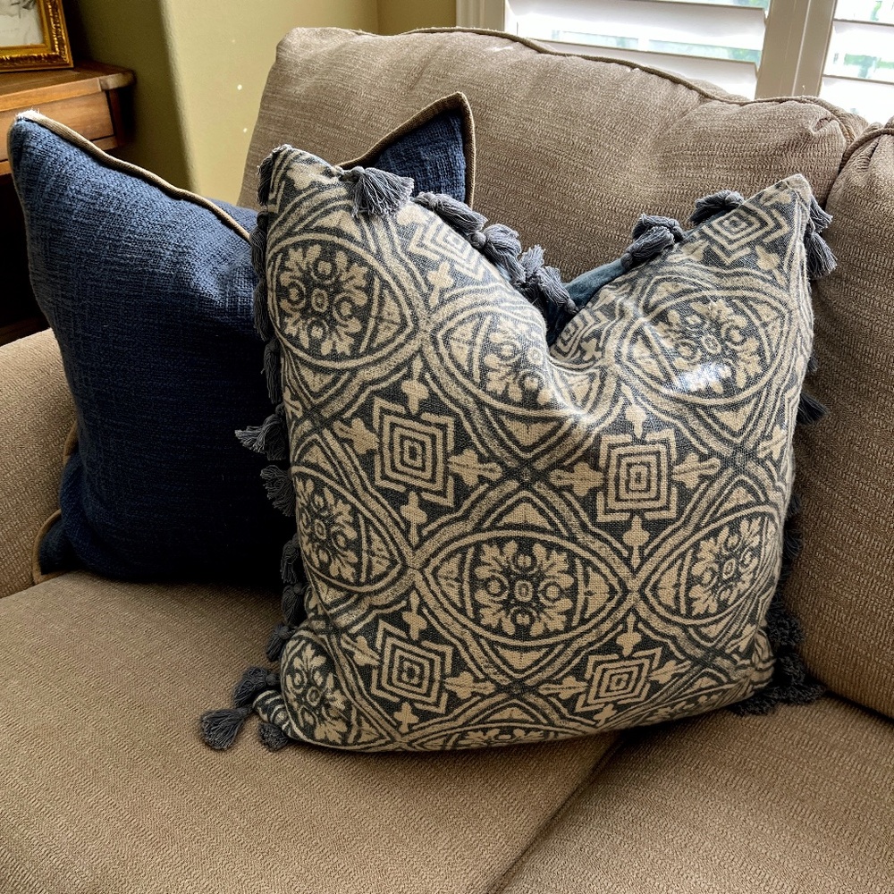 ARHAUS Decorative Accent / Throw Pillow w/ Down Insert